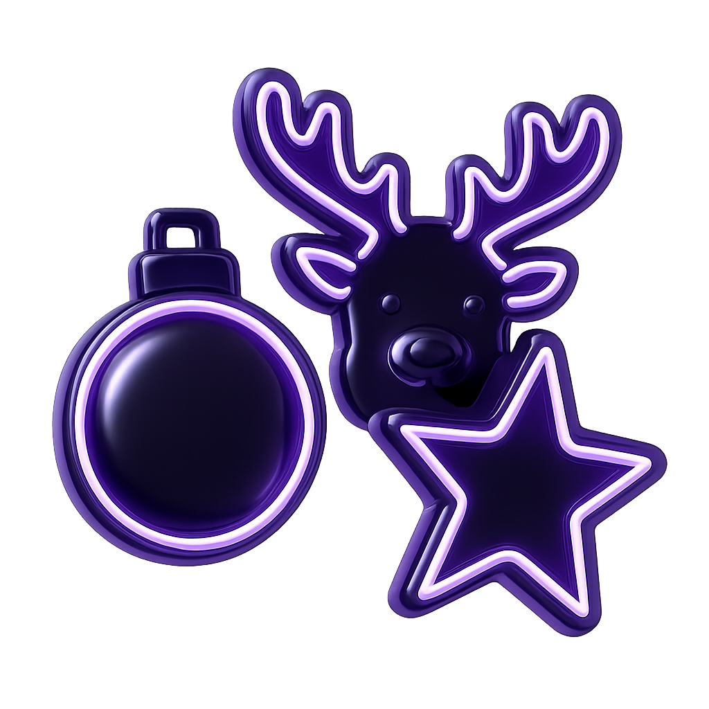 Christmas Neon Figures