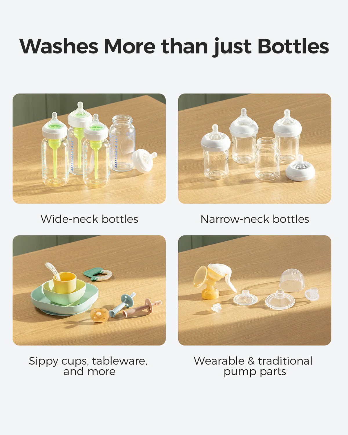 Momcozy KleanPal Pro Baby Bottle Washer – 9 Modes, 26 Spray Jets & Steam Steriliser