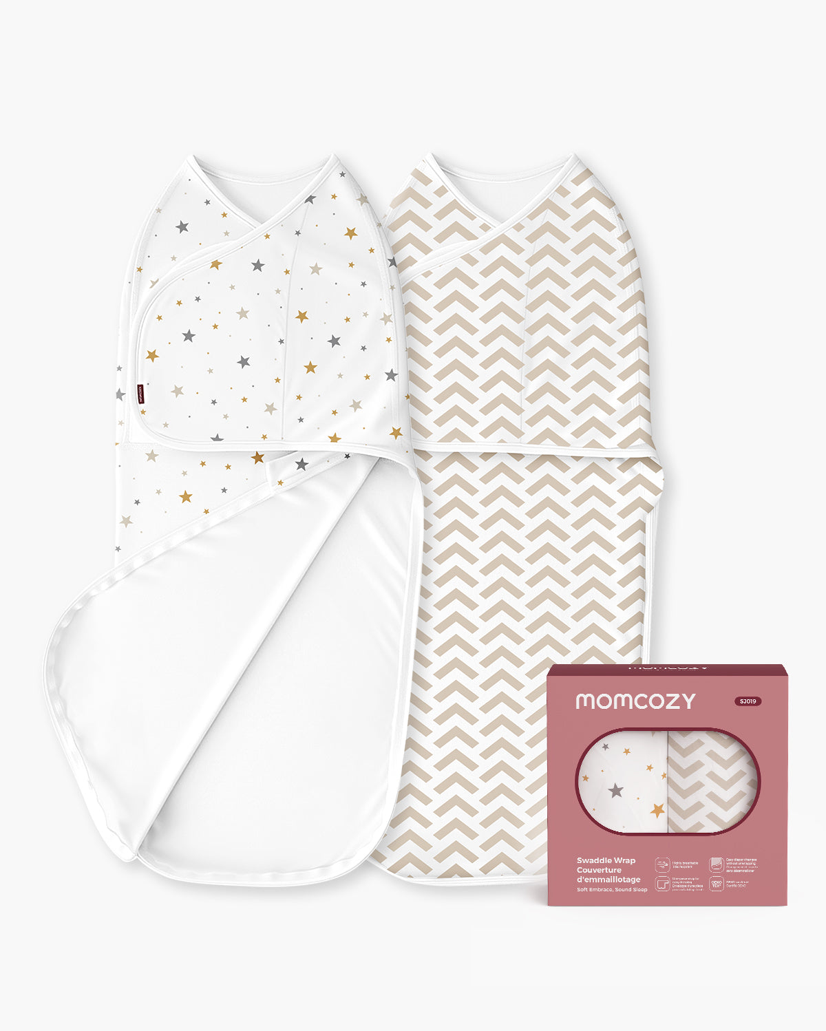 Momcozy Easy Swaddle Wrap 0-3M Wonder — bamboo newborn swaddle