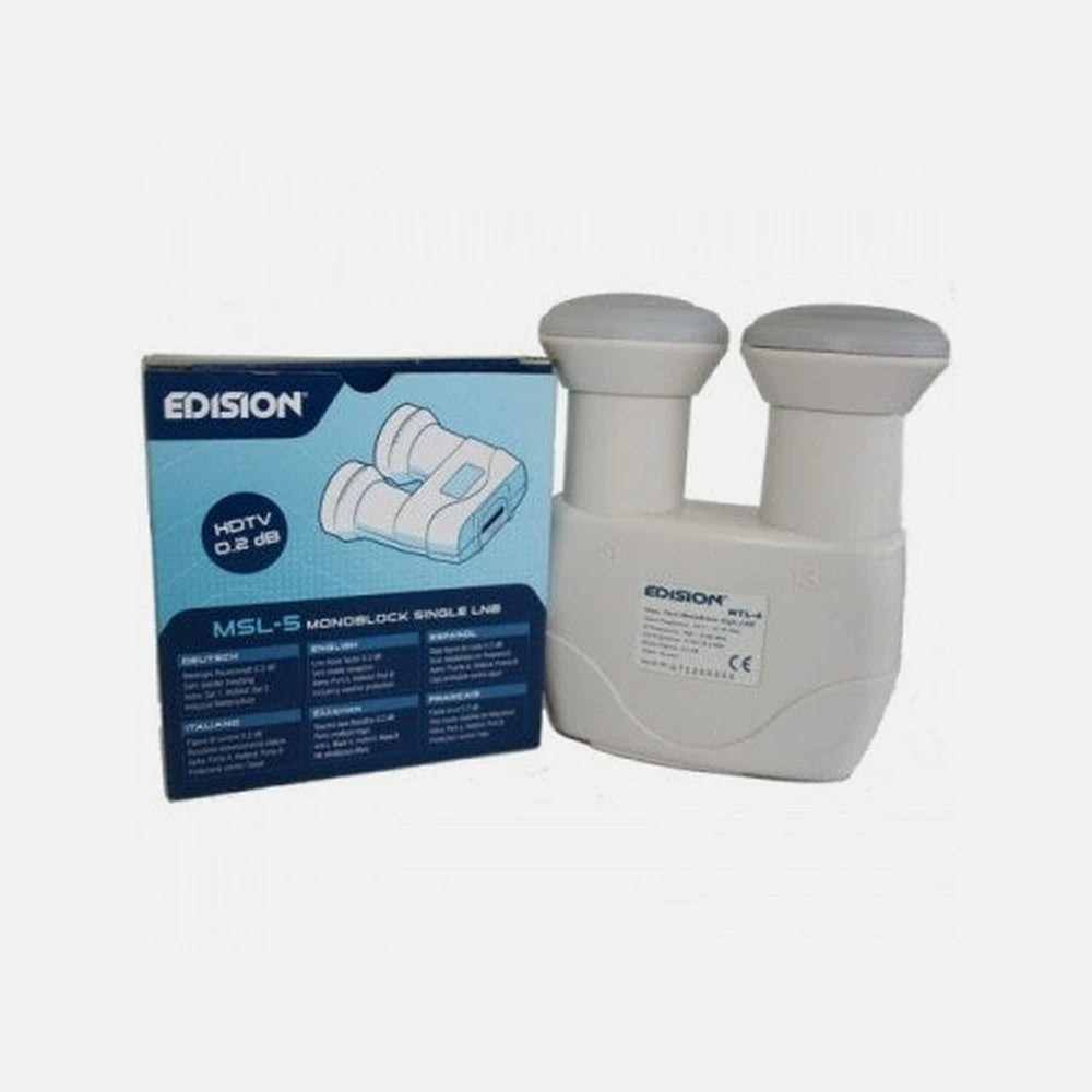 EDISION MSL-5 Single Monoblock LNB for 2 Satellites