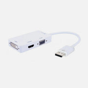 Techly IADAP DP-COMBOF2 DisplayPort 1.2 to HDMI DVI VGA Adapter