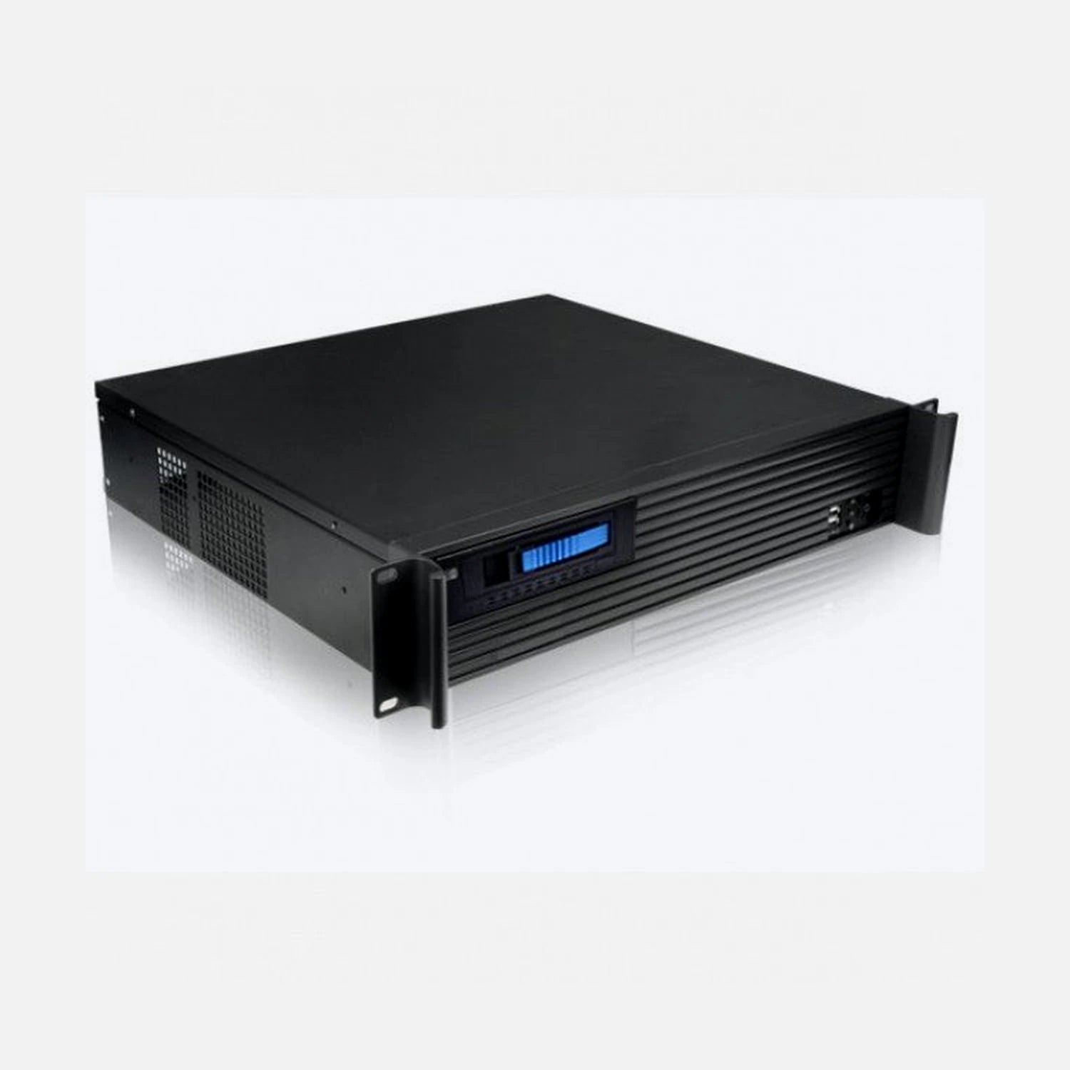 Techly I-CASE IPC-240L 19in 2U Rack Chassis Micro ATX Black