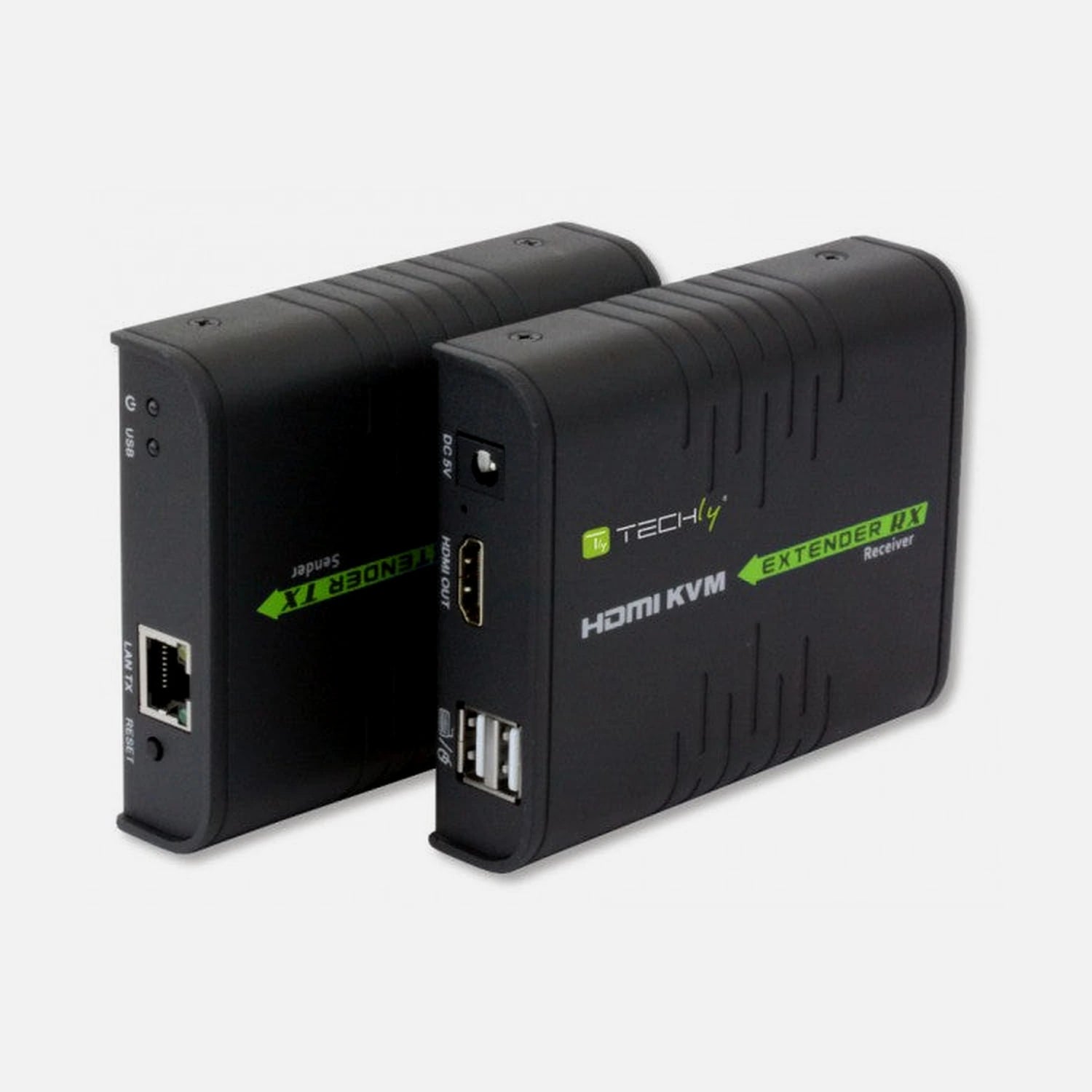 Techly IDATA HDMI-KVM2 HDMI KVM Extender 120m Cat6 1080p USB