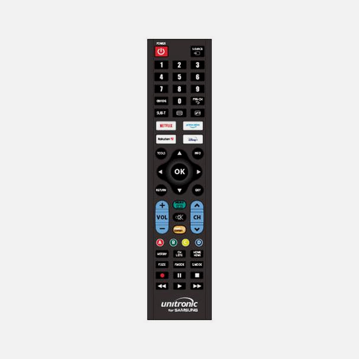 Unitronic 1716 Replacement Remote Control for Samsung TV