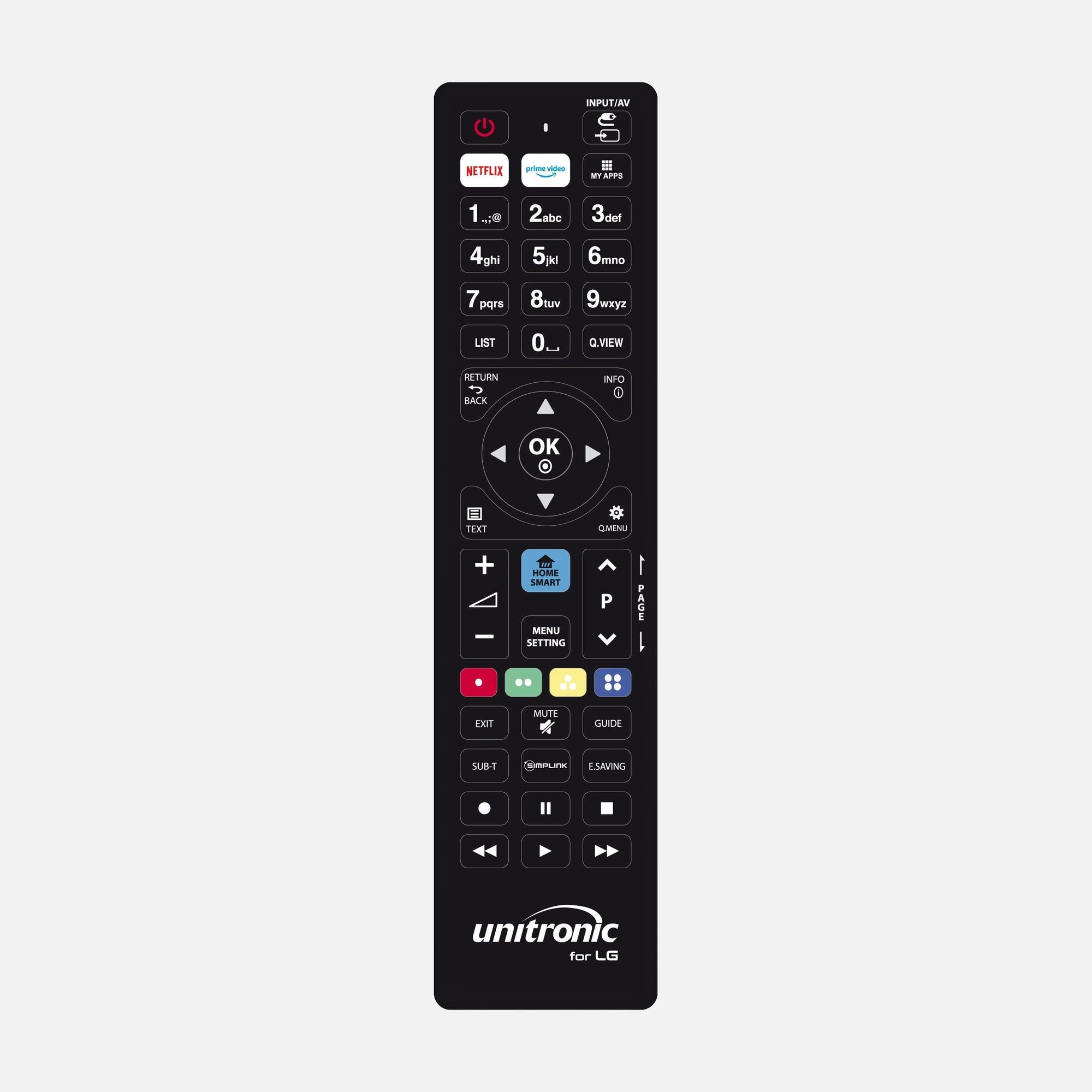 Unitronic 1718 Replacement Remote Control for LG TV