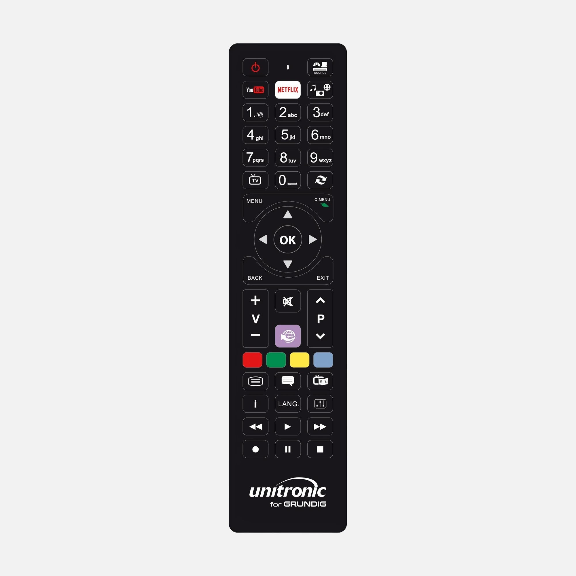 Unitronic 1727 Replacement Remote Control for Grundig TV