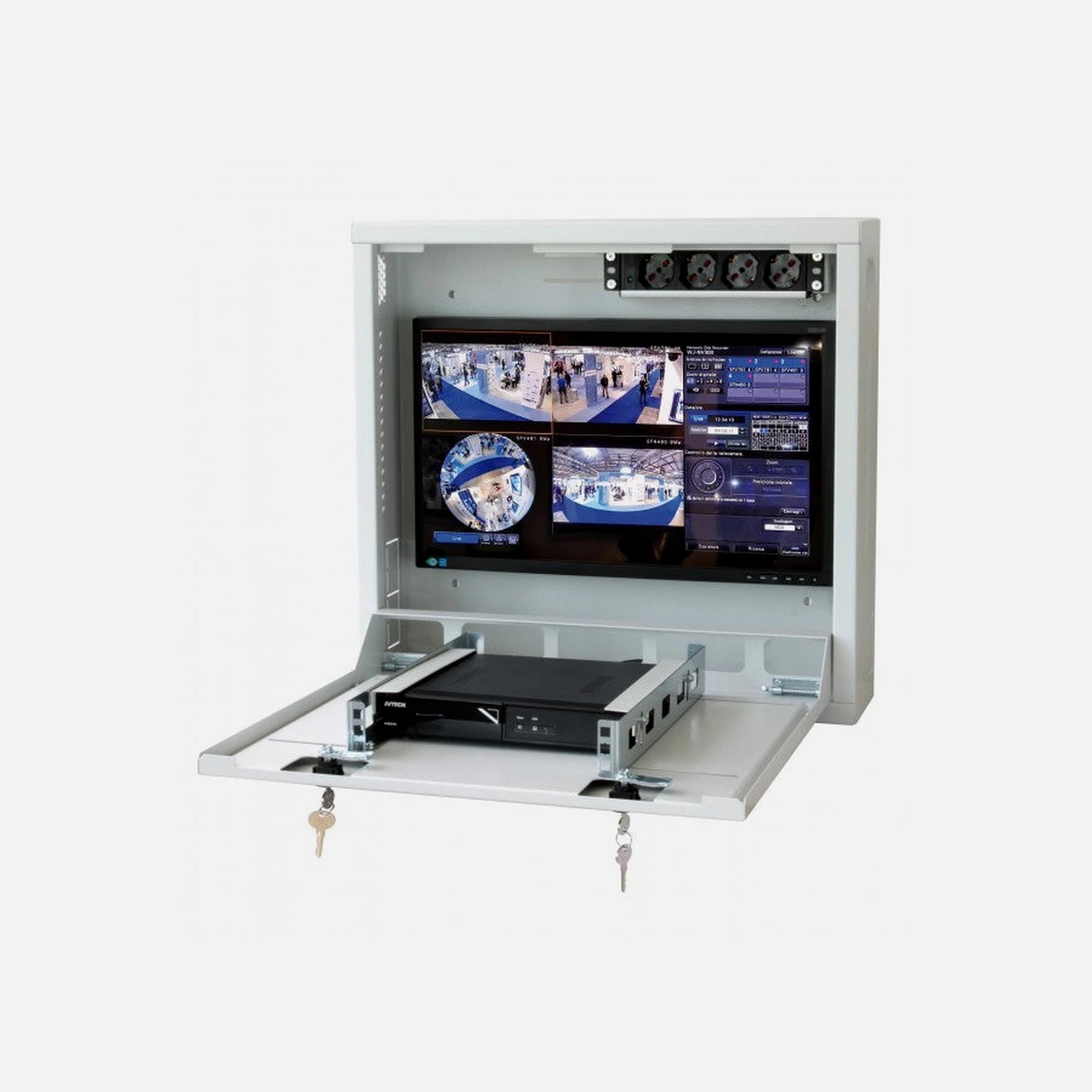 Techly Professional ICRLIM08 Wall-Mount Security Box for DVR