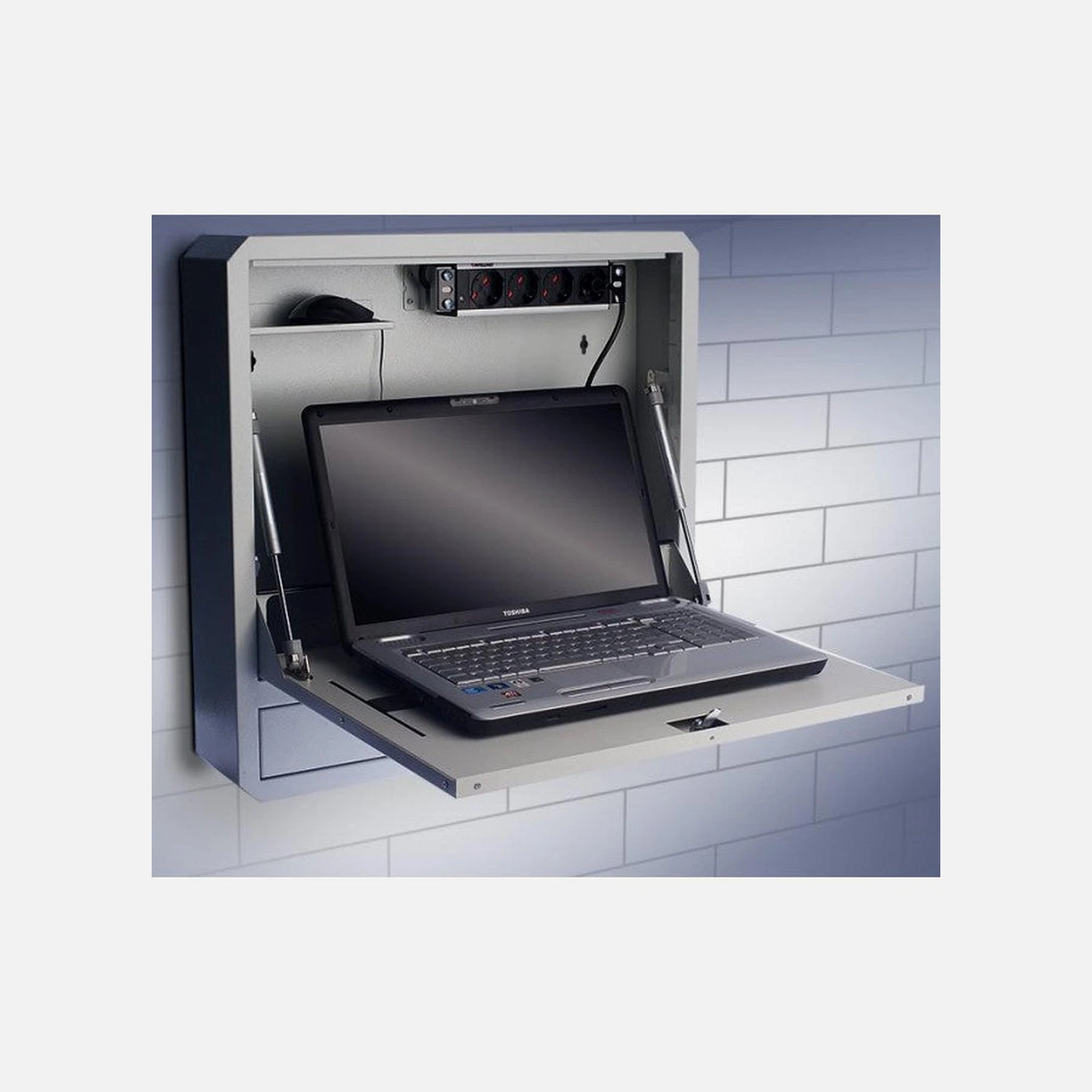 Techly Professional ICRLIM01 Wall Mount Security Box for 19" Laptops
