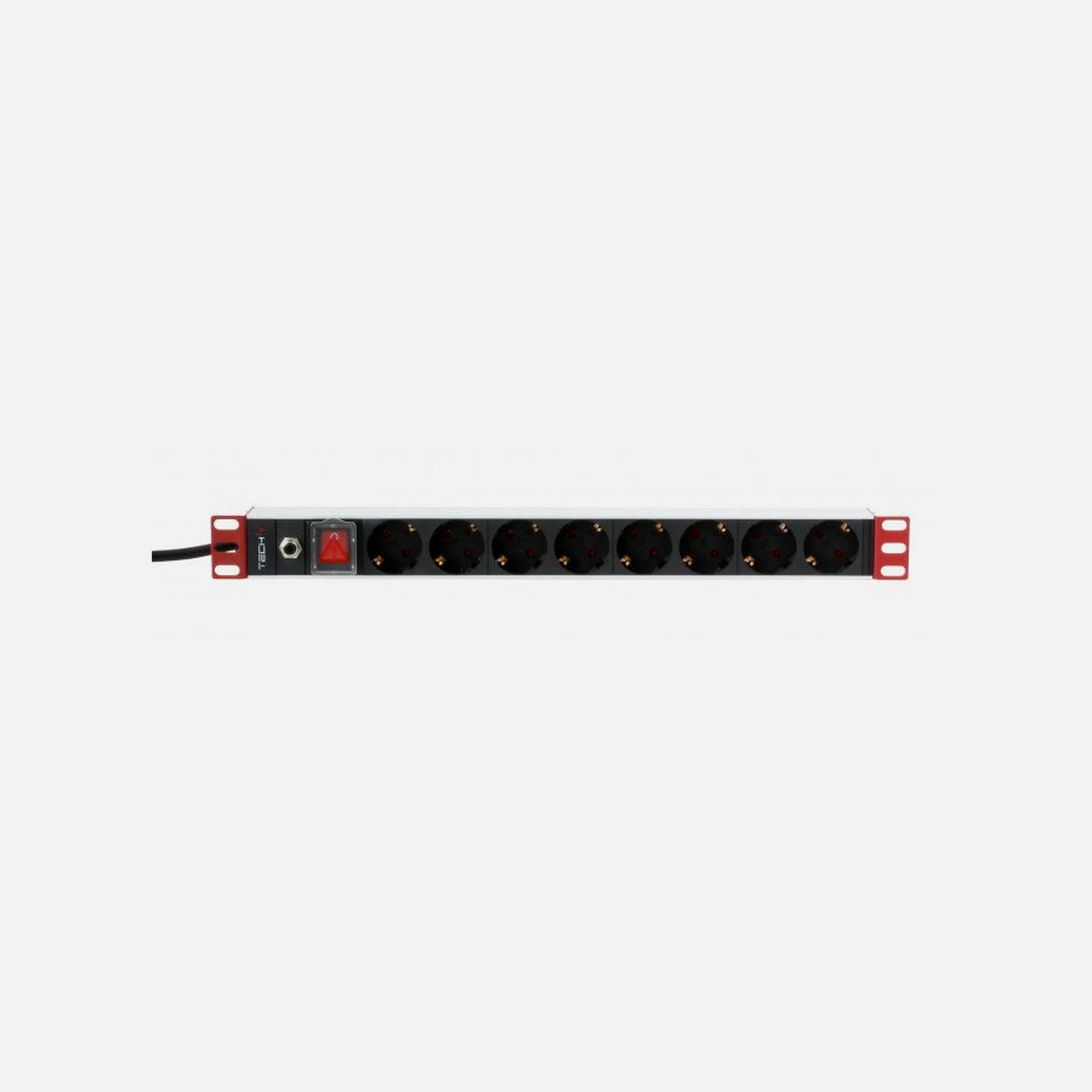 Techly I-CASE STRIP-12SH 19" Vertical Rack PDU 12 Schuko Outlets, 3.5 kW