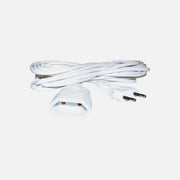 RP Bipolar Extension Cord 3m White