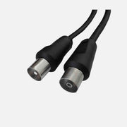 RF Male to RF Female Coaxial Extension Cable 1.5m Black