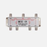 Vector 6-Way Indoor Coaxial Splitter F-Type DC Pass