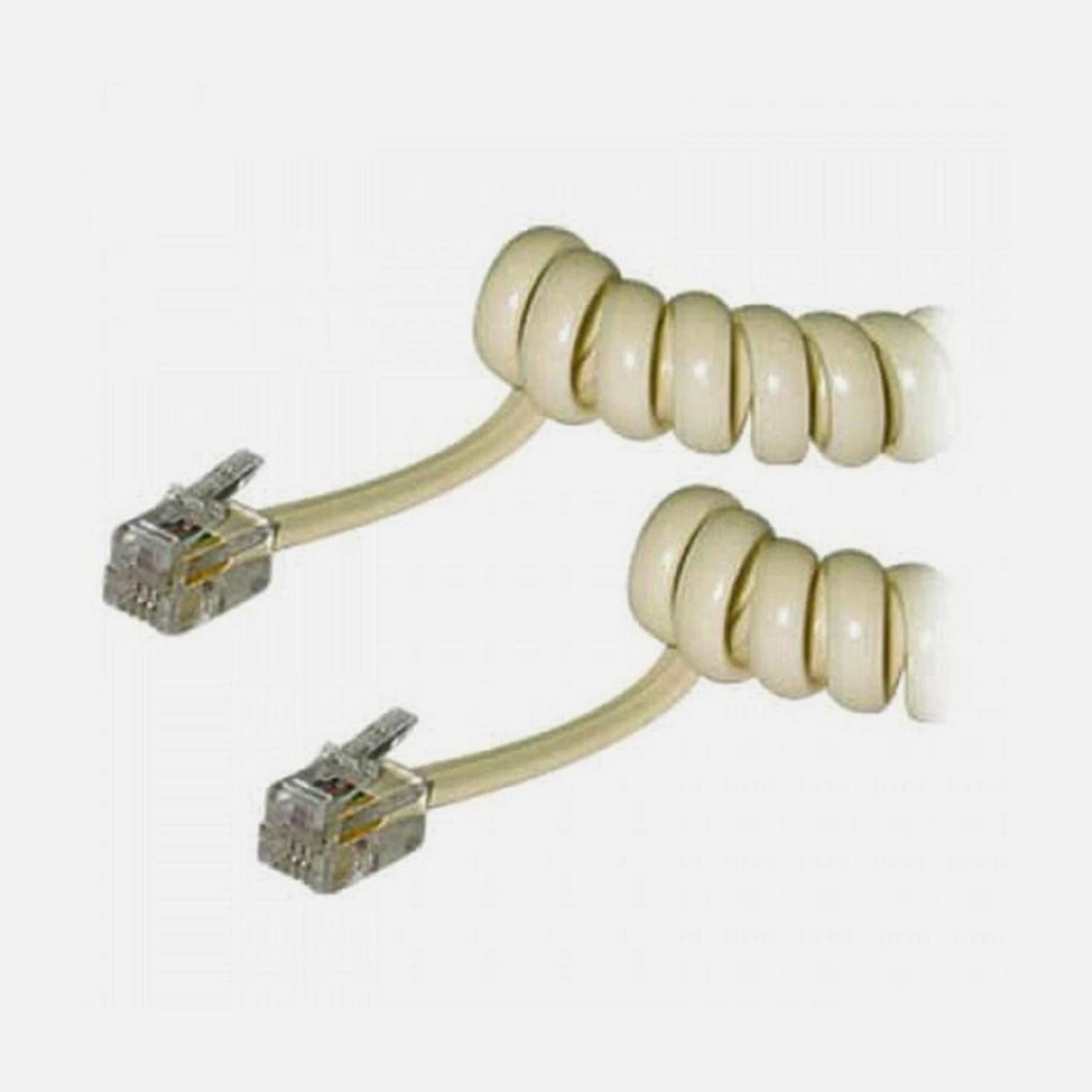 Spiral Telephone Cable TA-558 4m, Silver