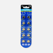 Raymax IBT-KLR43 LR43 Alkaline Batteries 1.5V 10 pcs