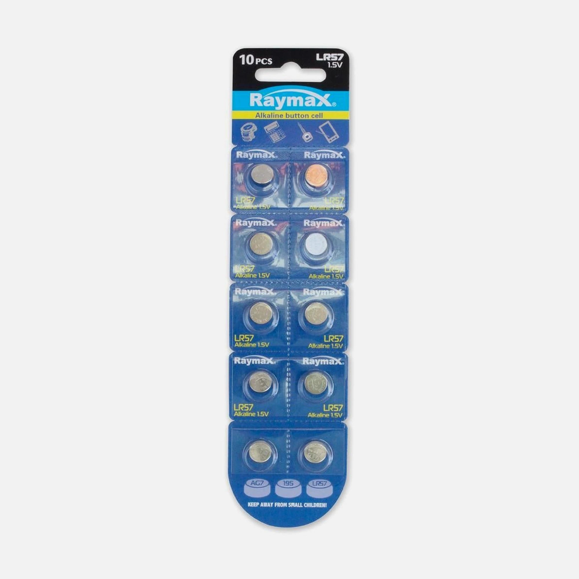 Raymax IBT-KLR57 LR57 Alkaline Batteries 1.5V 10 pcs