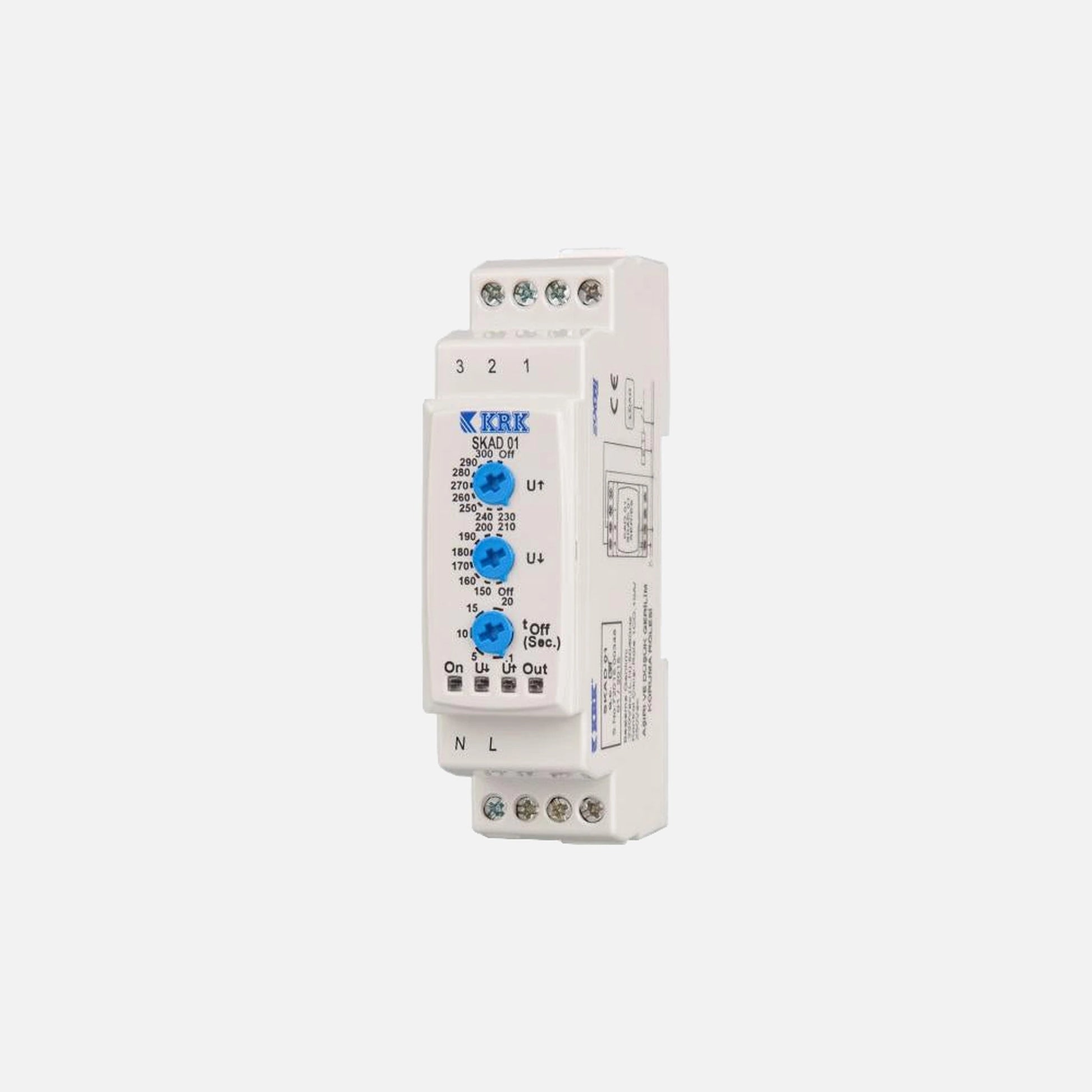 SKAD01 Voltage Monitor Relay DIN Rail Single Phase