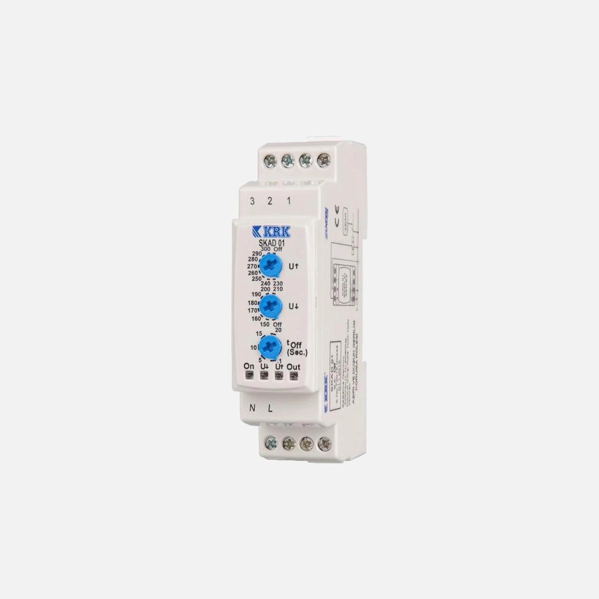SKAD01 Voltage Monitor Relay DIN Rail Single Phase