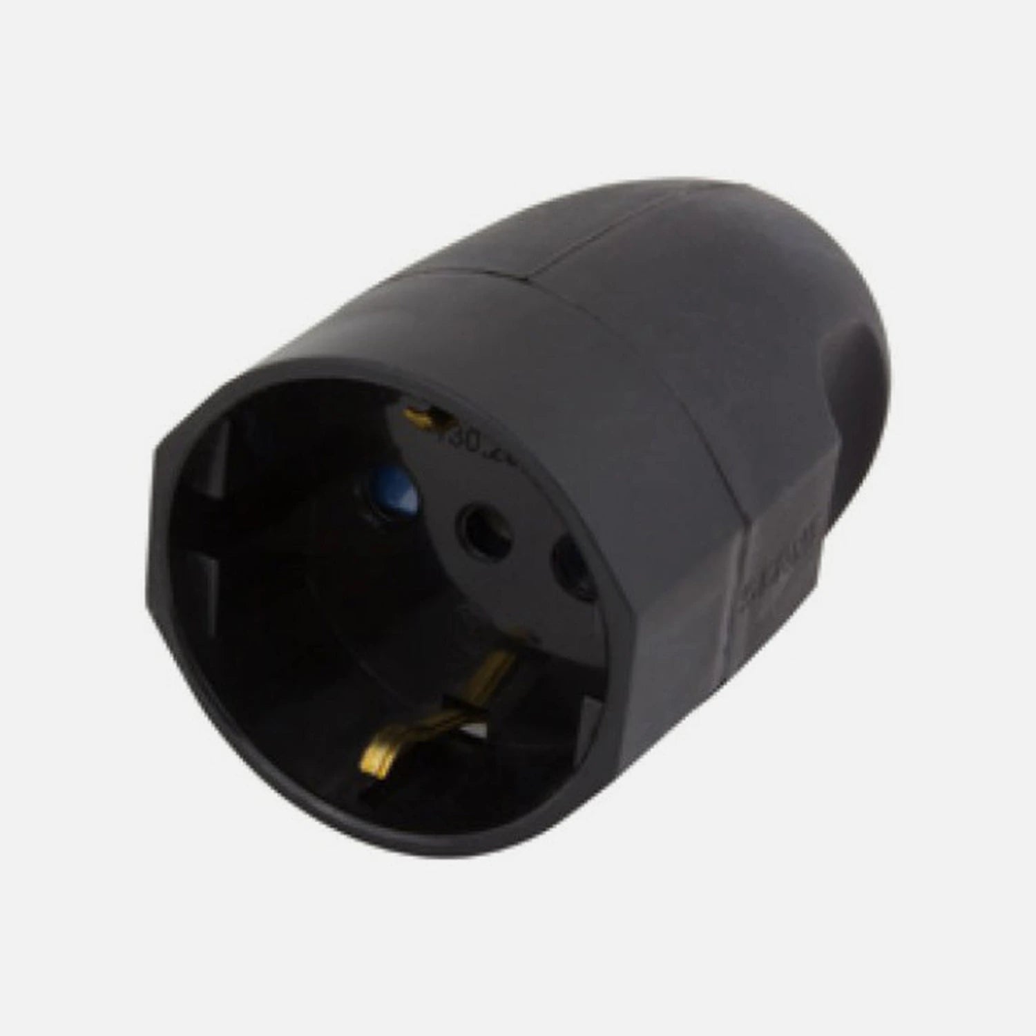 RP Schuko Plug Female Black 250V 16A Plastic