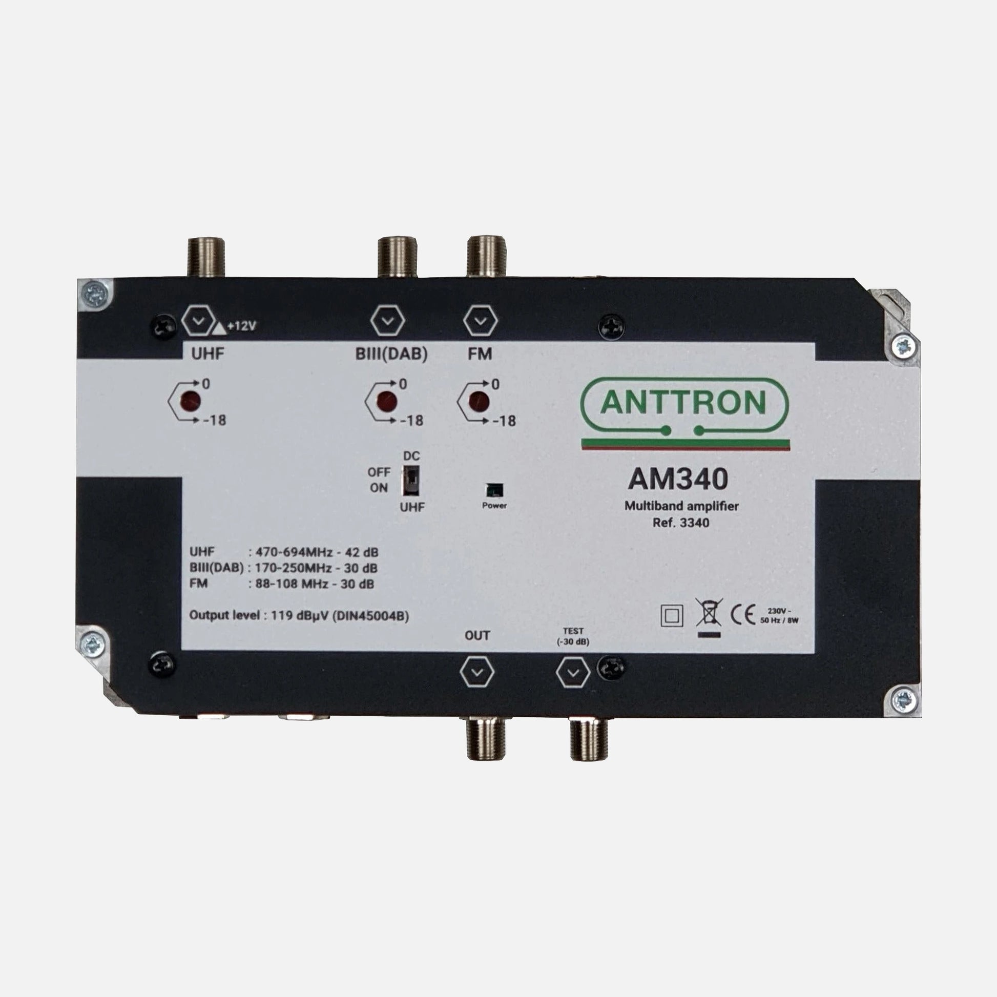 Anttron AM340LTE 3-Input Multiband Amplifier 5G LTE