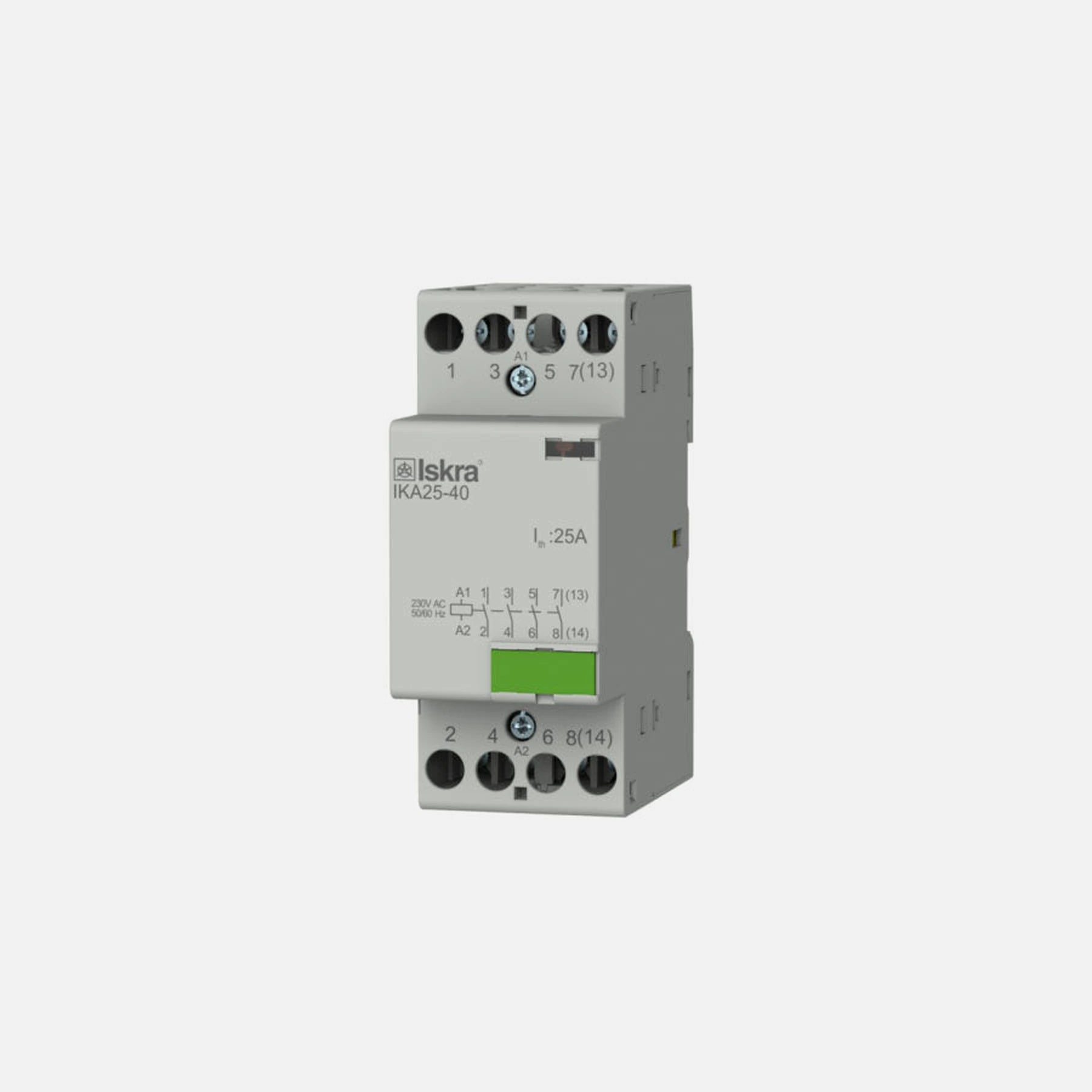Iskra IKA25-40/4NO 230V Installation Contactor Rail