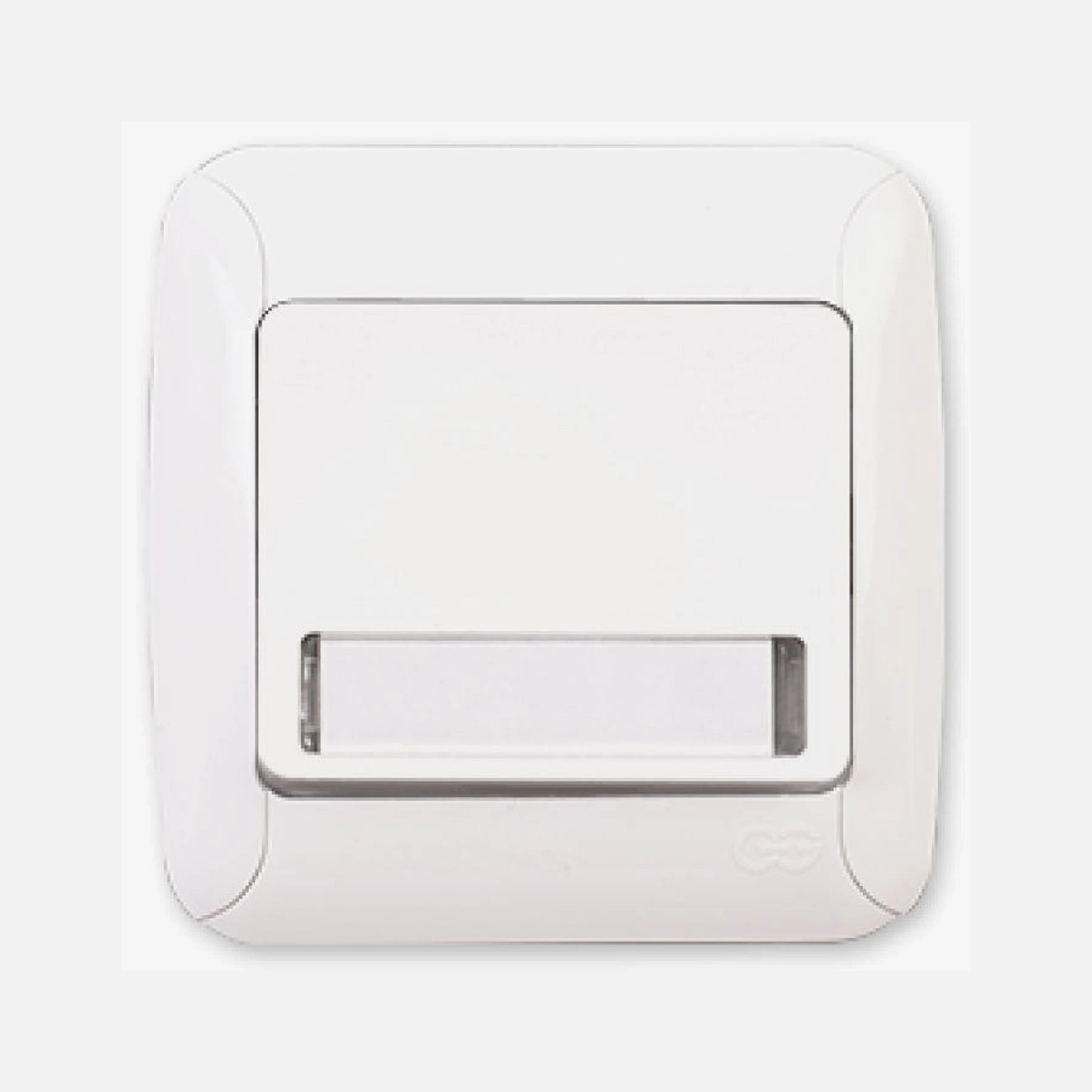 Illuminated Push Button with Sign White 12V Doorbell
