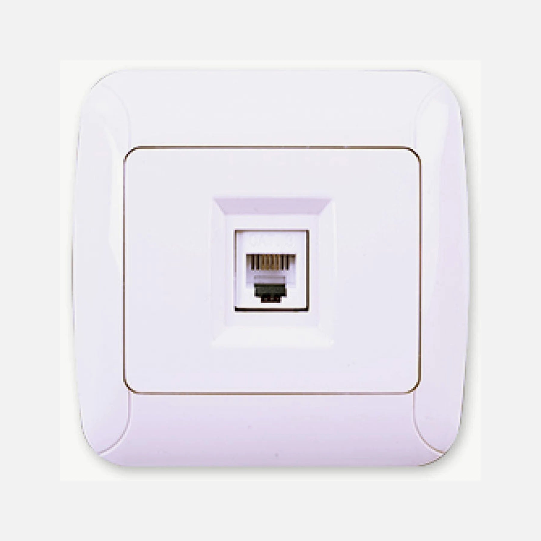 Single Telephone Socket RJ11 Cat3 White Inwall