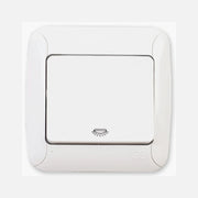 Simple Push Button White 10A 250V Single Key