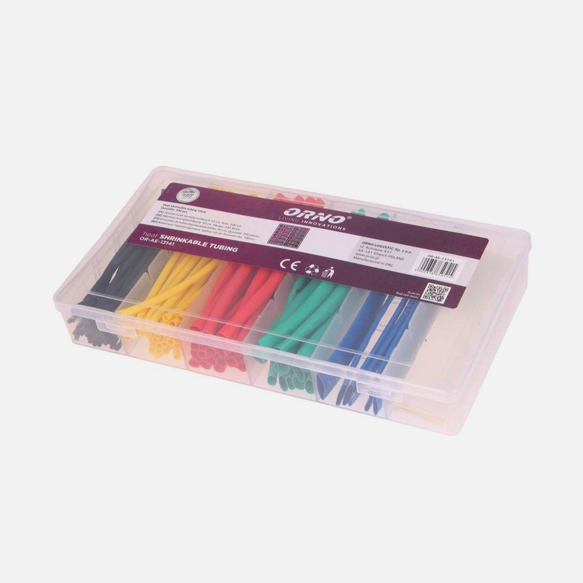 Orno 100pcs Heat Shrink Tubing Set Multicolour
