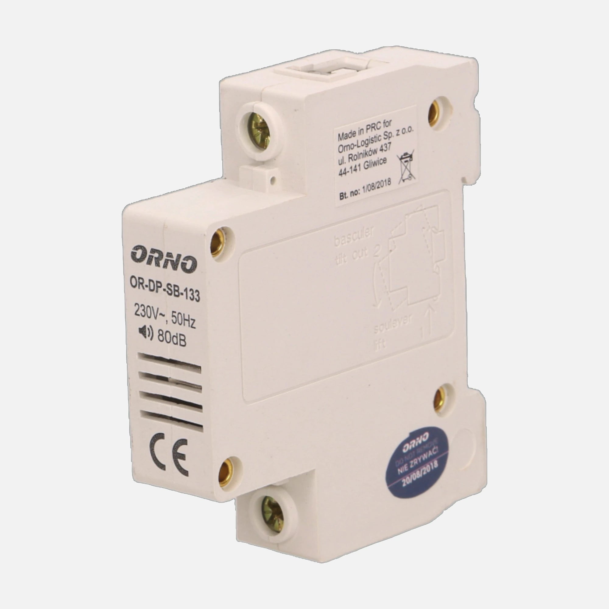 Orno Wired Electromechanical Doorbell DIN Rail Mount