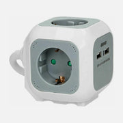 Orno OR-AE-13144 Cube 4-Socket Schuko + 2×USB Strip