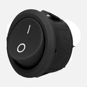 Orno 27839 Round Rocker Switch ON/OFF Black 230V