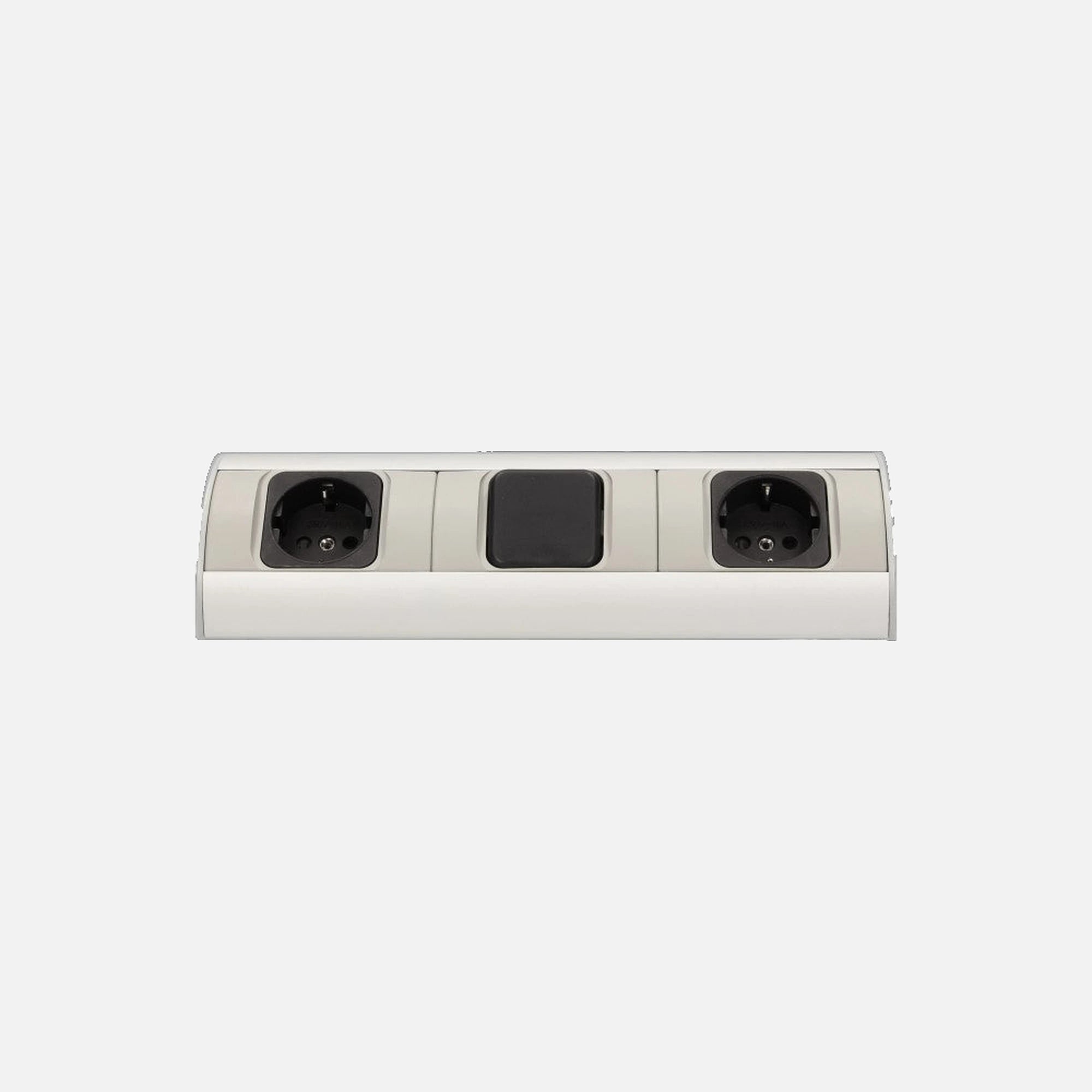 Orno OR-AE-1304(GS) Under-Cabinet Socket 2 Schuko Switch