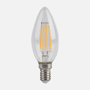 RP Candle Filament Lamp 6W E14 3000K Clear 98mm