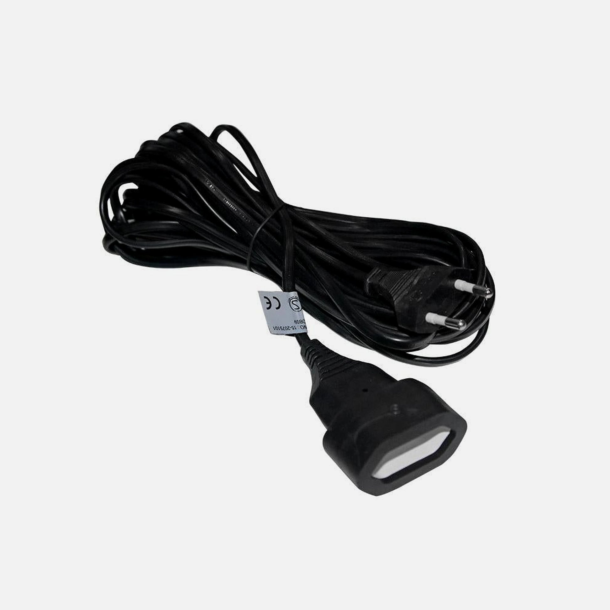 AD Bipolar Extension Oval Plug 10m Black 2x0.75mm