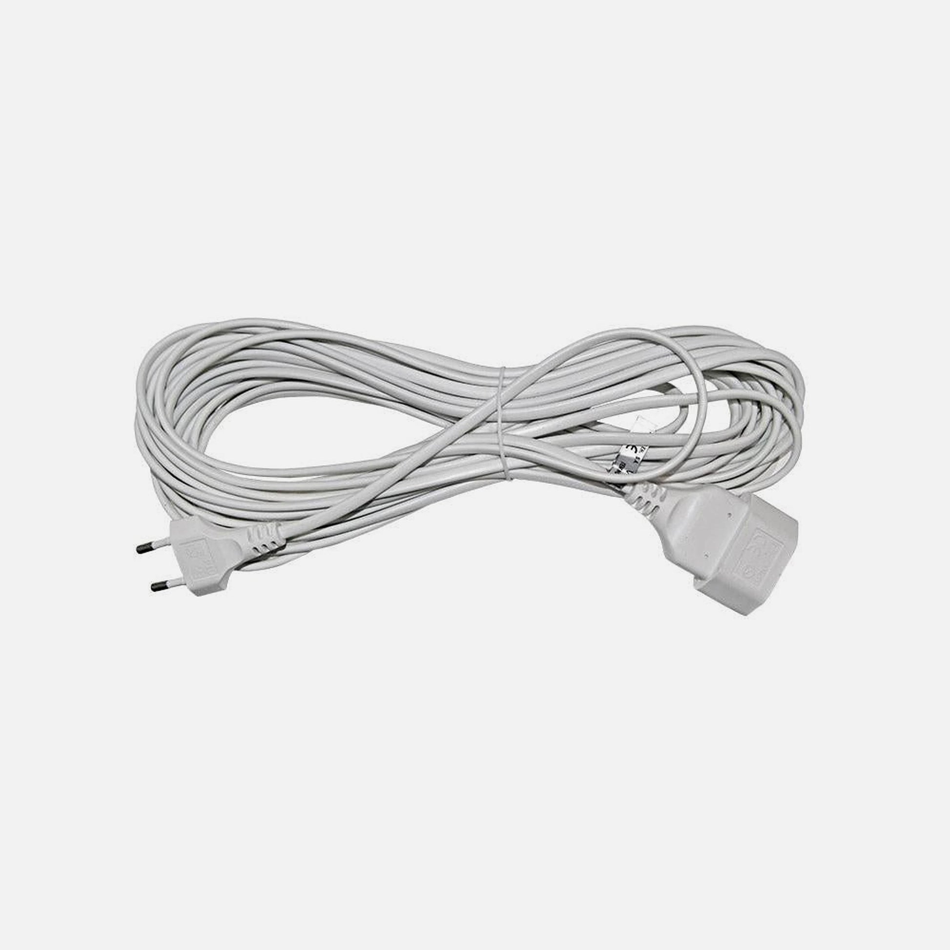 AD Bipolar Extension Oval Plug 10m White 2x0.75mm