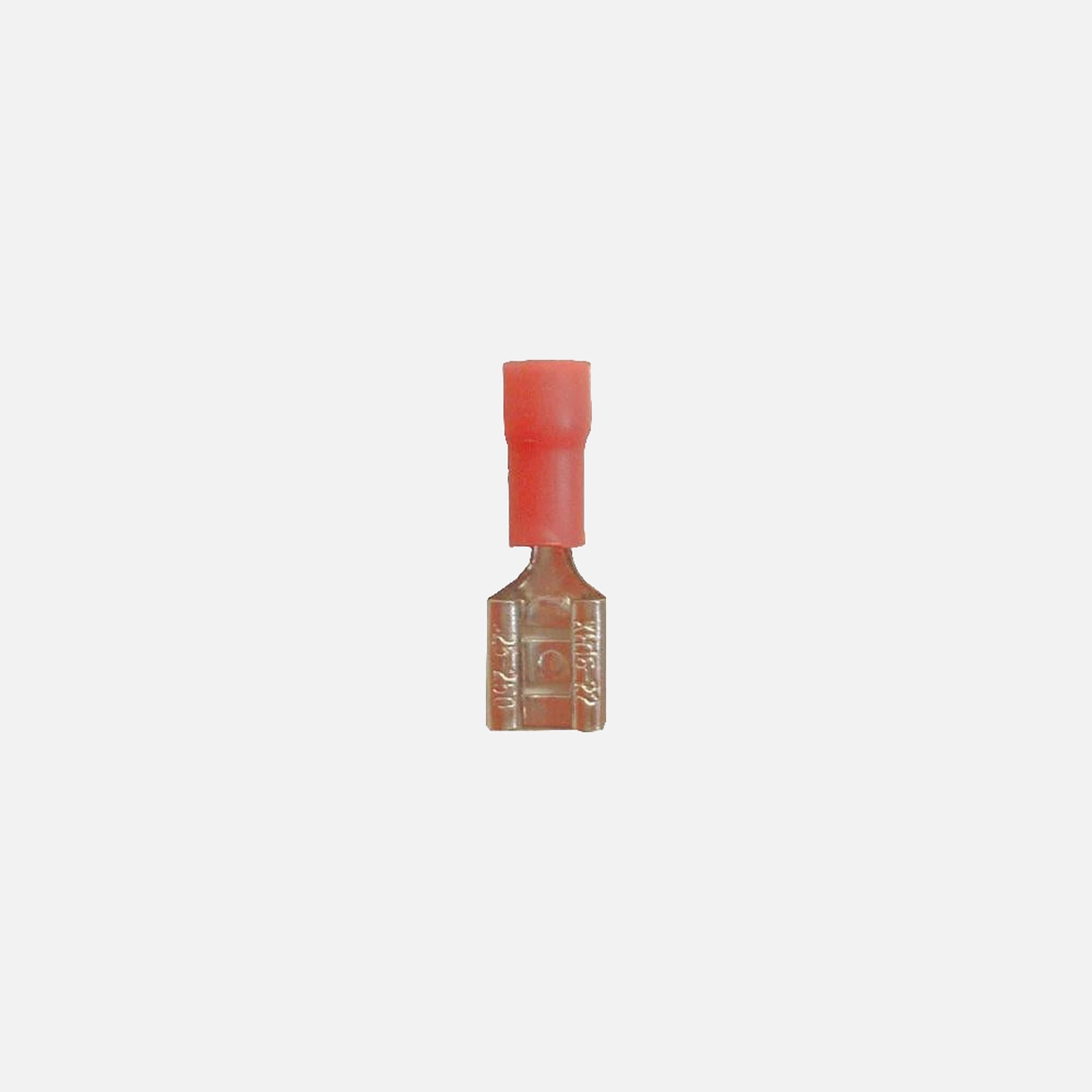 AD Insulated Female Spade Connector FDD5-250 Red 6.35mm 10 pcs