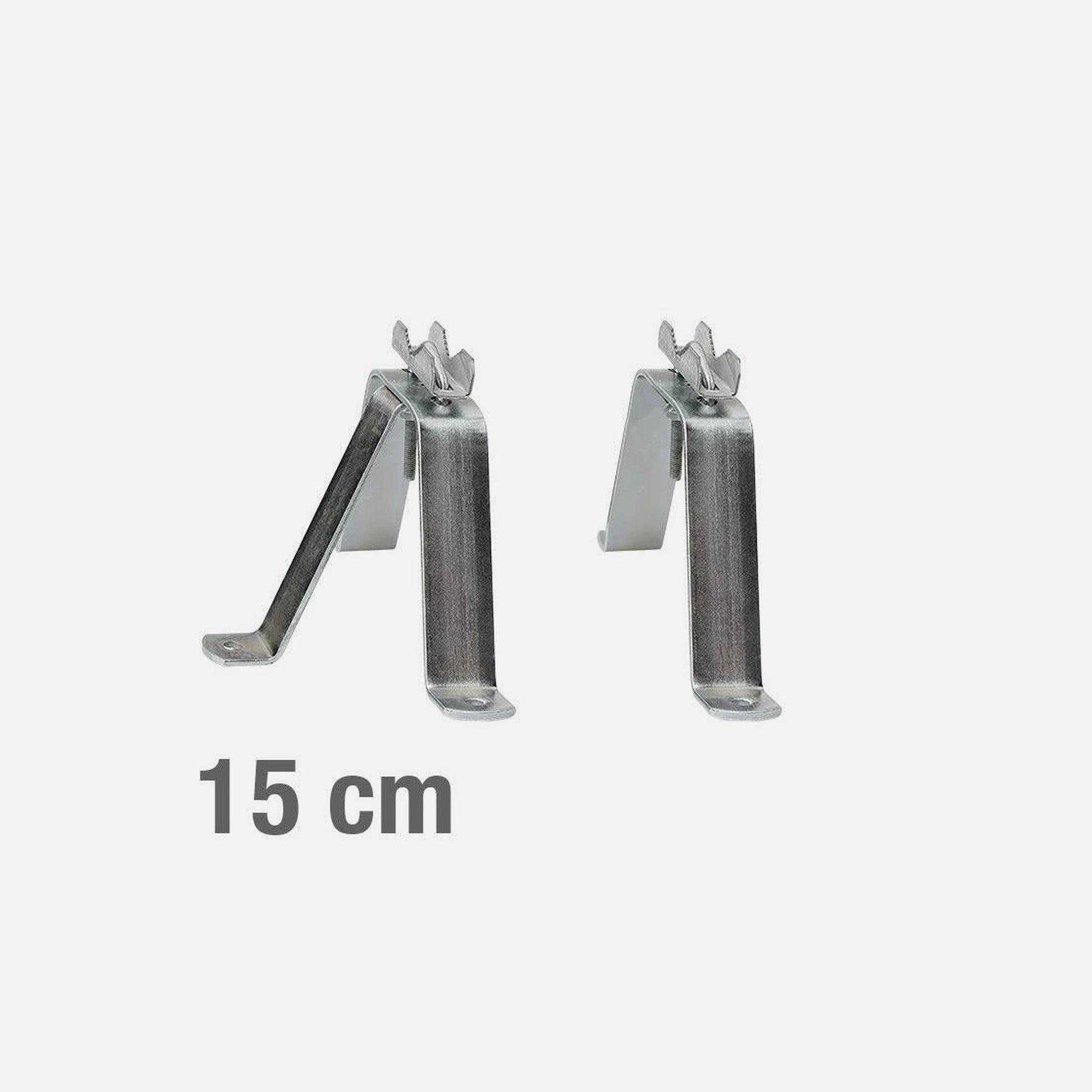 P-Type Wall Support Bracket Set 15cm Projection Steel