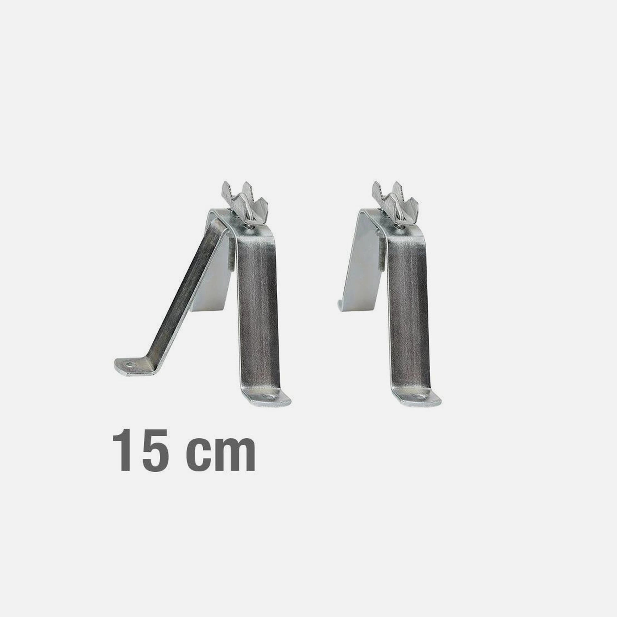 P-Type Wall Support Bracket Set 15cm Projection Steel