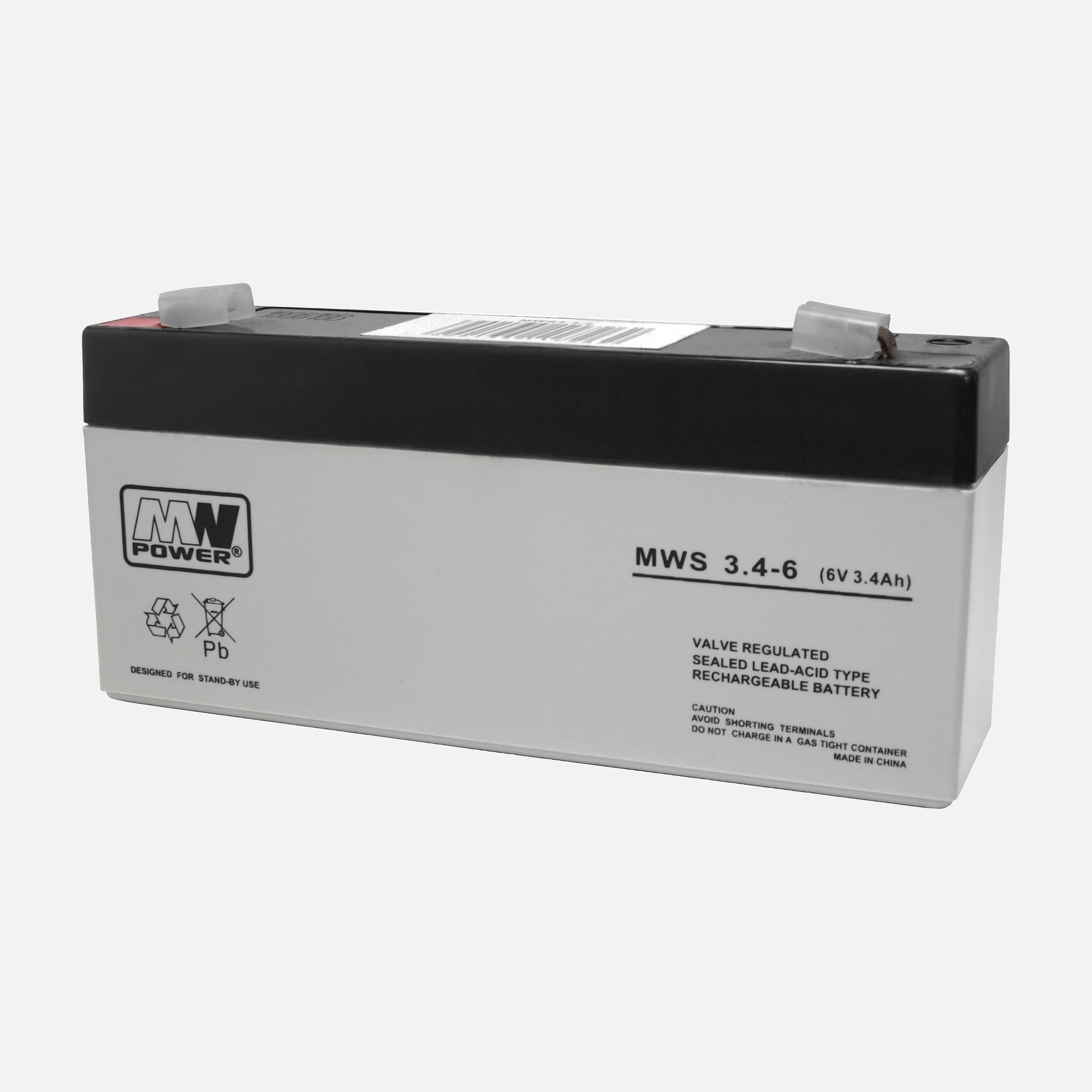 MPL Power Elektro Rechargeable Lead Battery - VRLA MWS 6V/3.4Ah