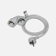 AD Extension 2 Schuko Sockets Cable 3x1.5mm² 3m White