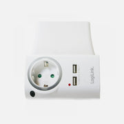LogiLink IPW-USB-1A2PCIG Power Socket Adapter 2xUSB