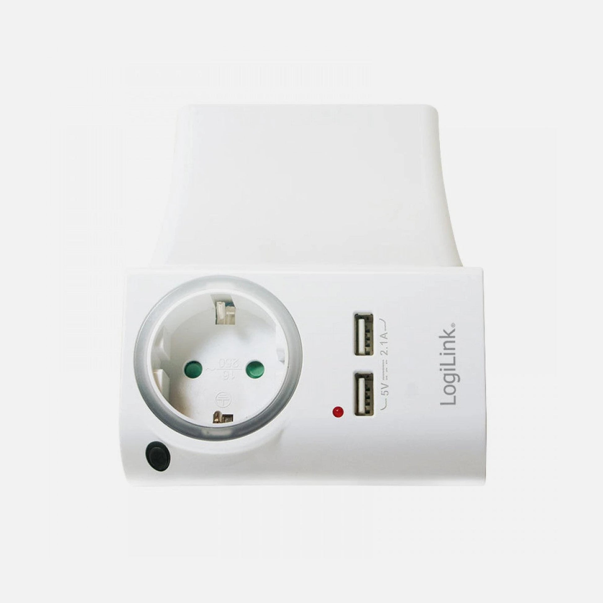 LogiLink IPW-USB-1A2PCIG Power Socket Adapter 2xUSB