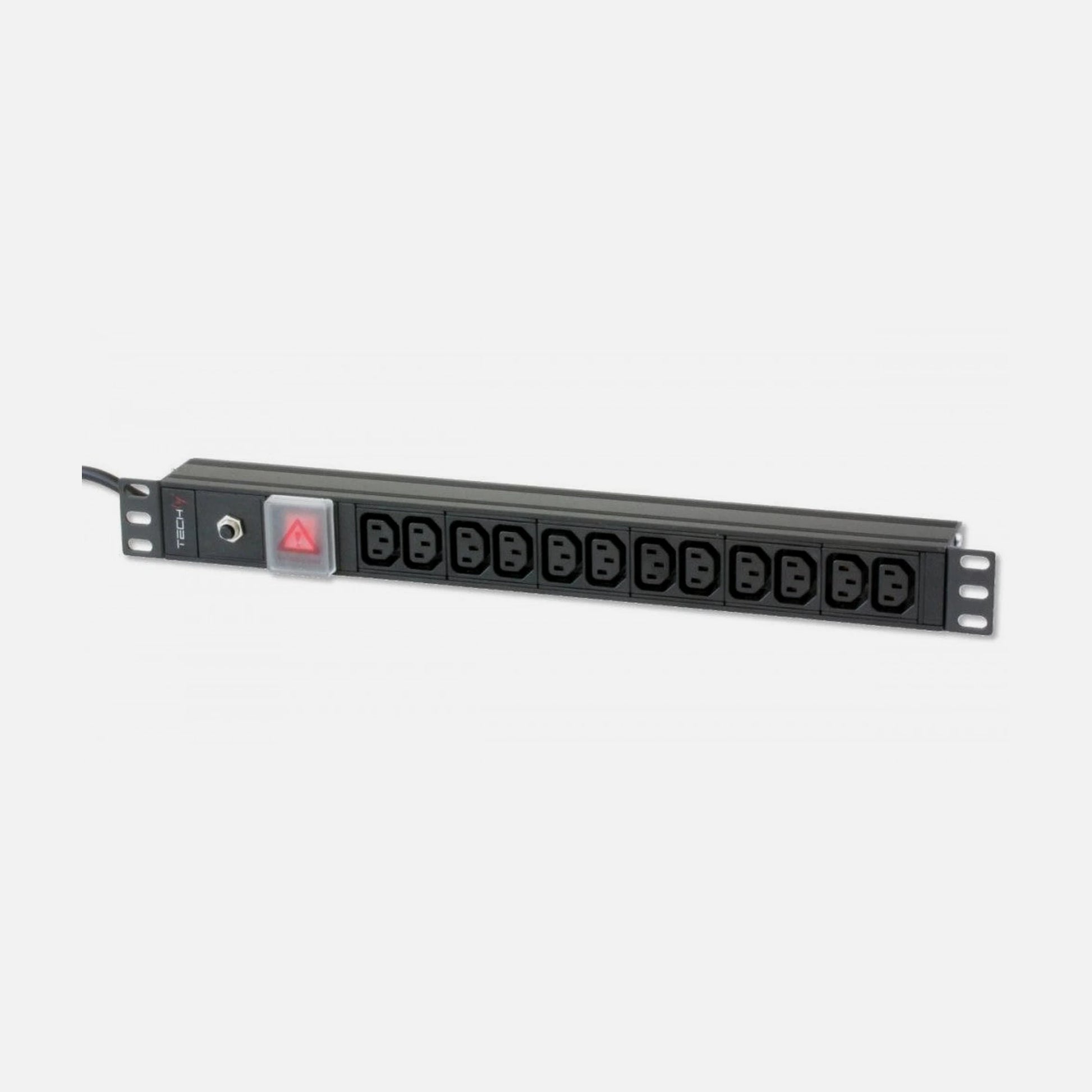 Techly I-CASE STRIP-12C 19" Rack PDU 12 C13 Outlets, C20 Plug, 3.5 kW