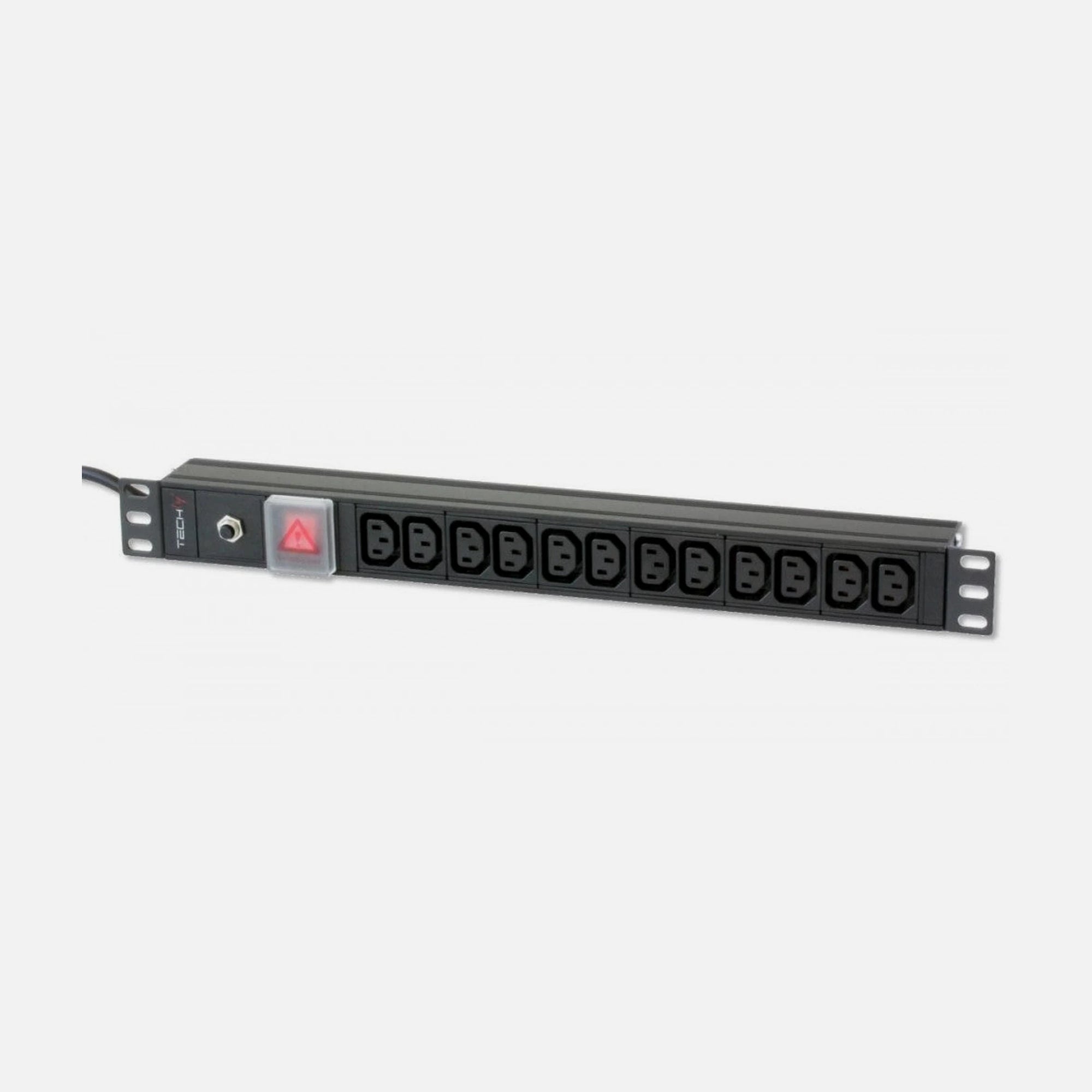Techly I-CASE STRIP-12C 19" Rack PDU 12 C13 Outlets, C20 Plug, 3.5 kW