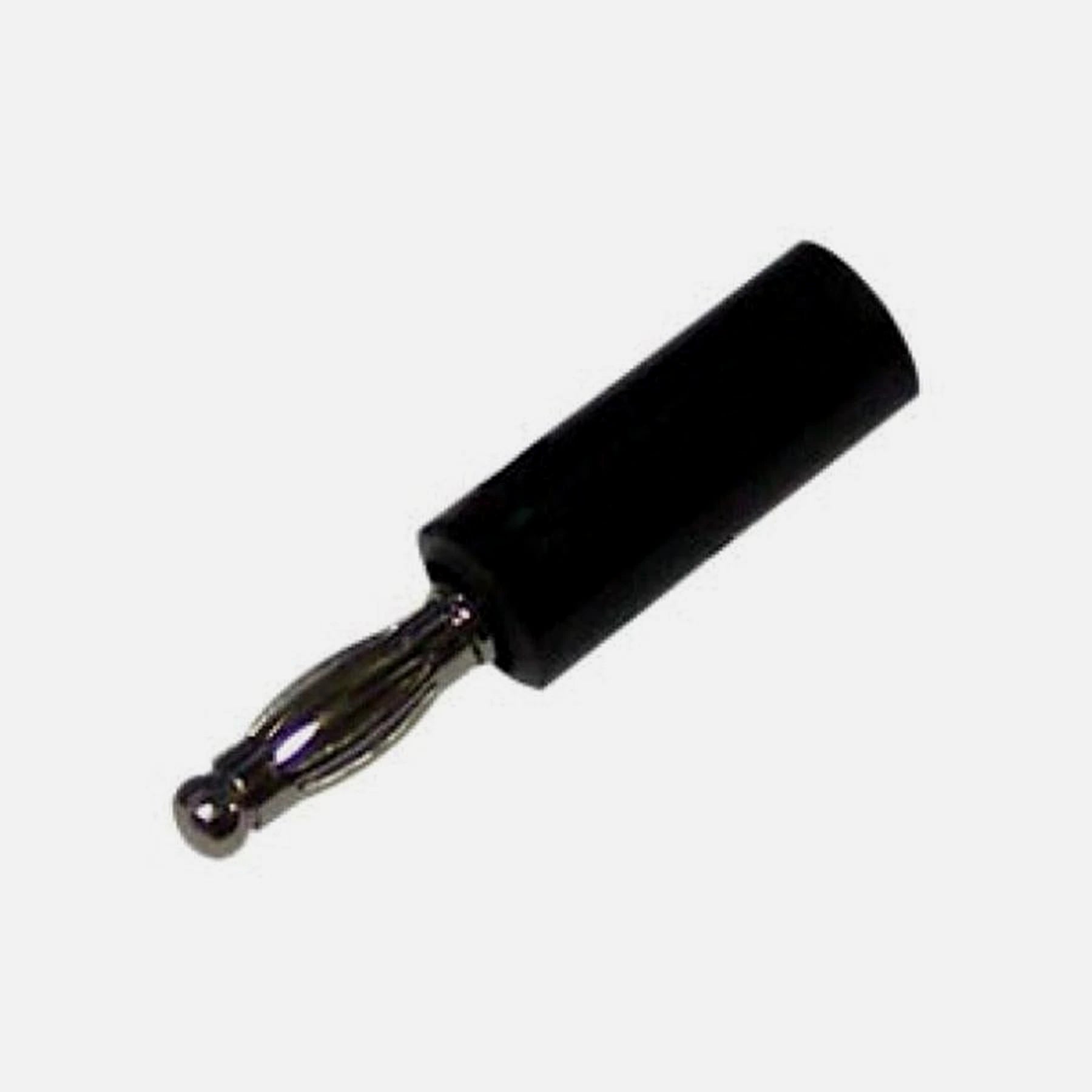 Banana Male Nickel Plastic Black XJ-B005/B LZ-536N 3 pcs