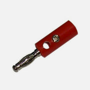 Banana Male Nickel Plastic Red XJ-B005/R LZ-536N 3 pcs