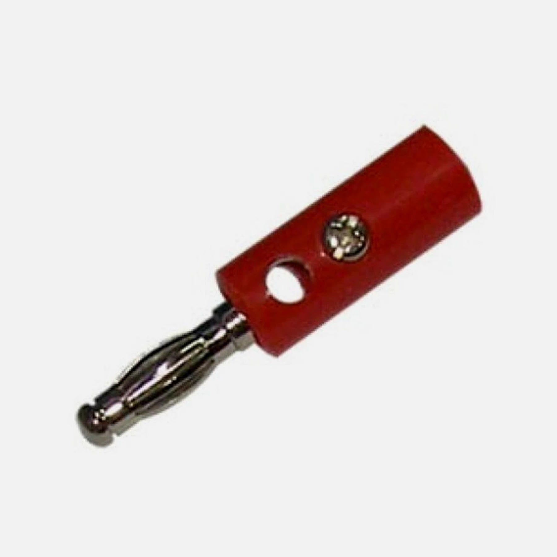 Banana Male Nickel Plastic Red XJ-B005/R LZ-536N 3 pcs
