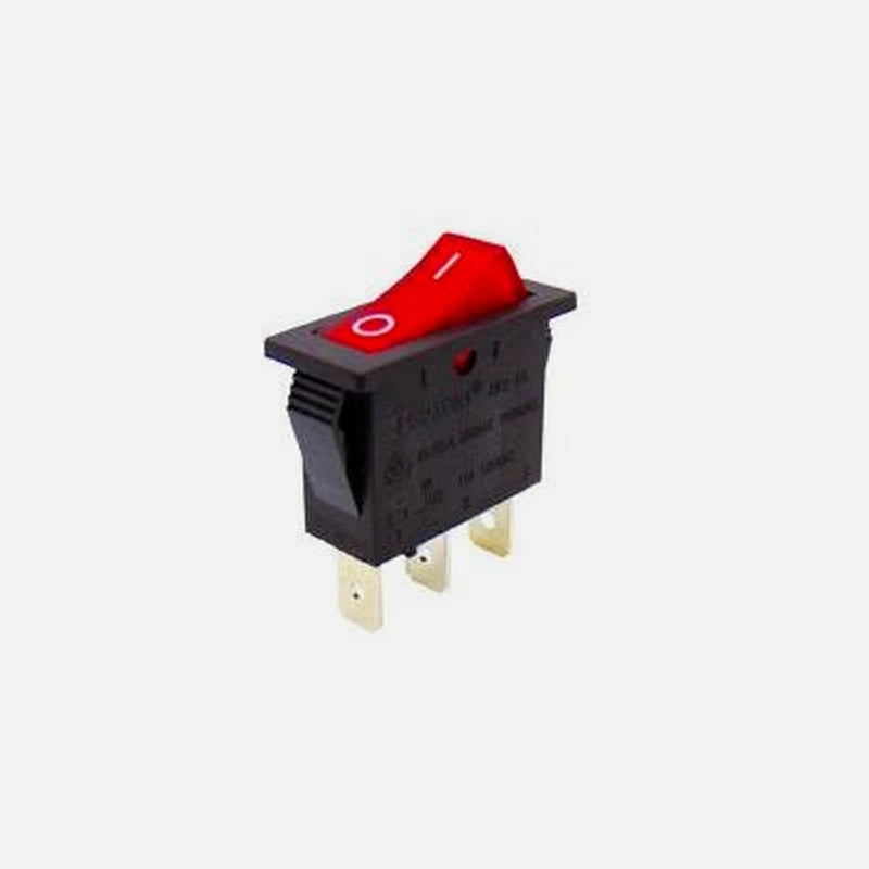 Switch Rocker Medium 3P/16A/250V with ON-OFF RK1-15B 1X1N B/R''0-'' SOKER Red