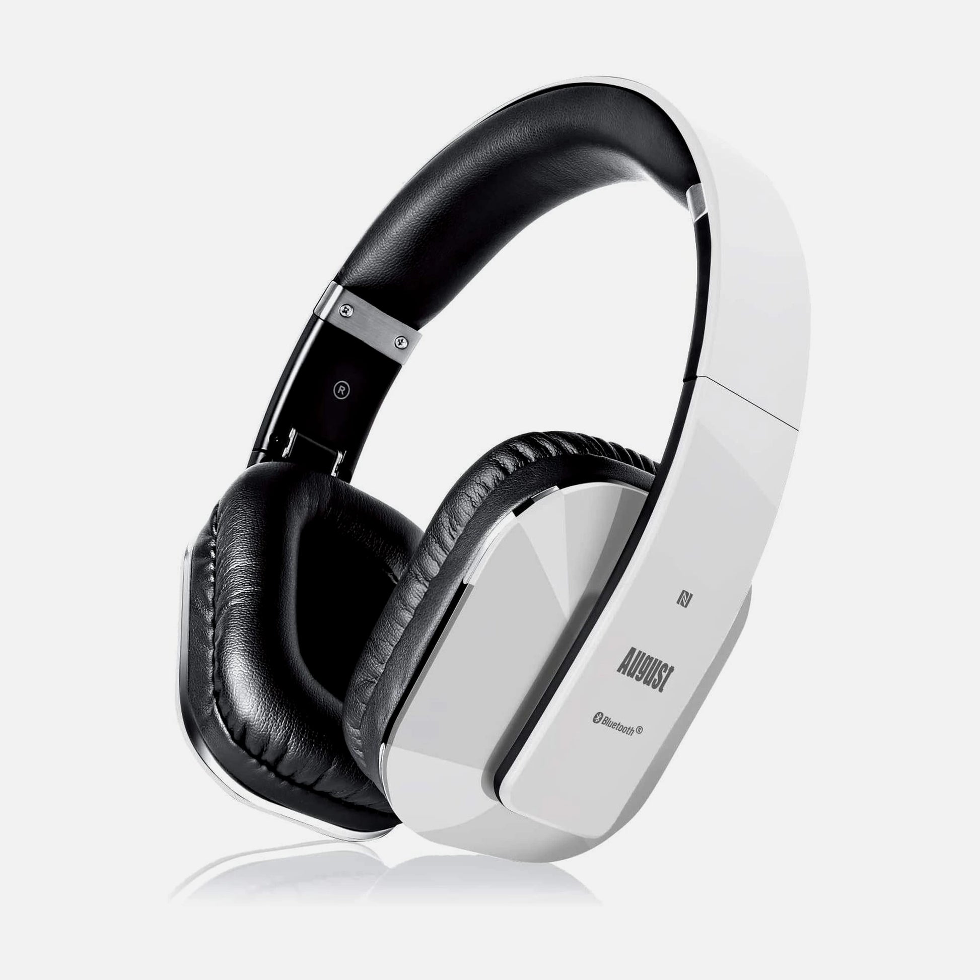 August EP650W Bluetooth Wireless Stereo Headphones White