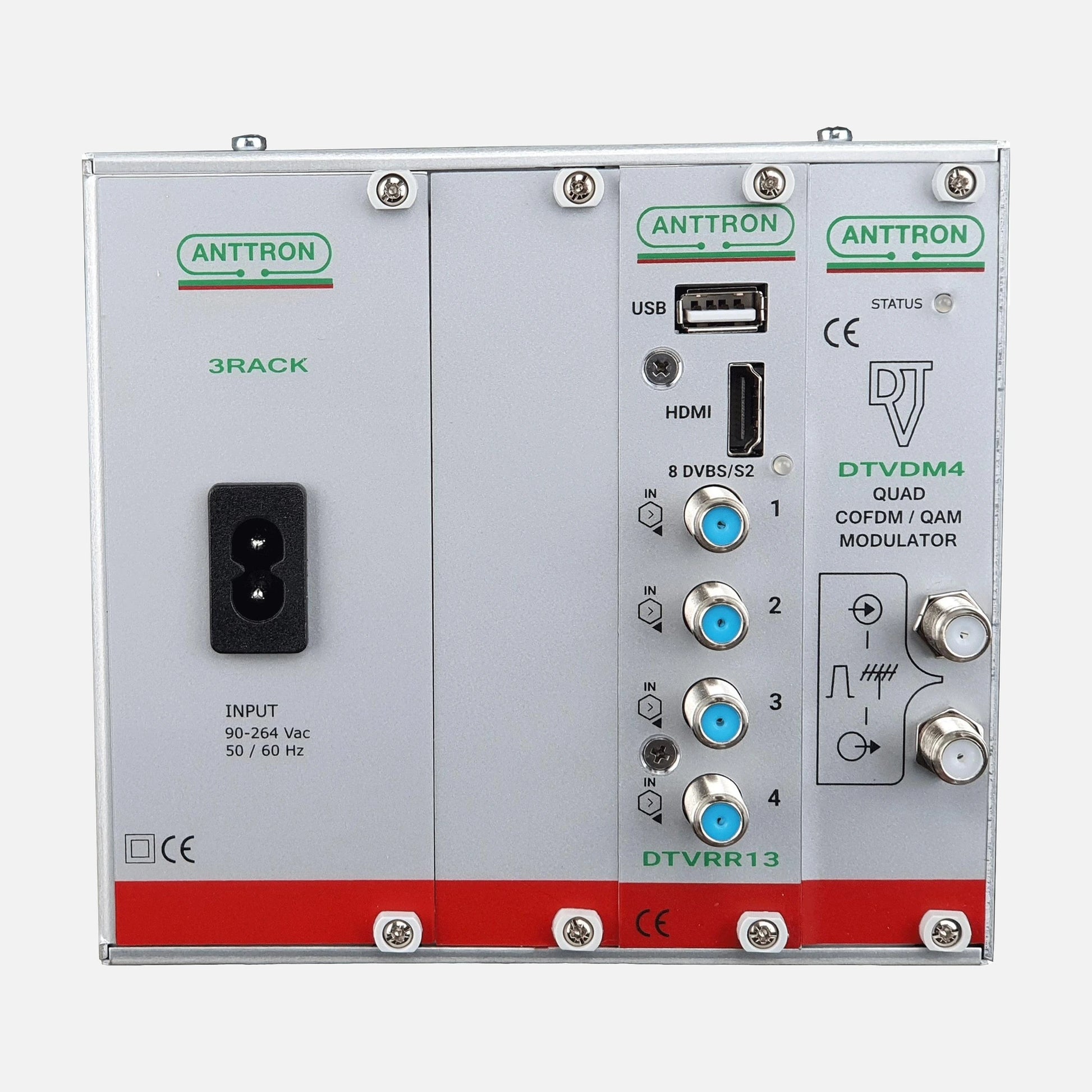 Anttron TRM94 Digital Compact Headend DVB-S/S2X to DVB-T/C